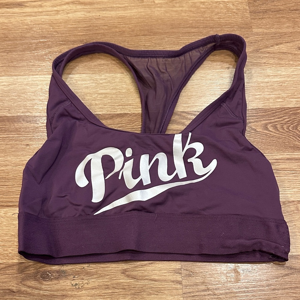 PINK Victoria's Secret Deep Purple Sports Bra